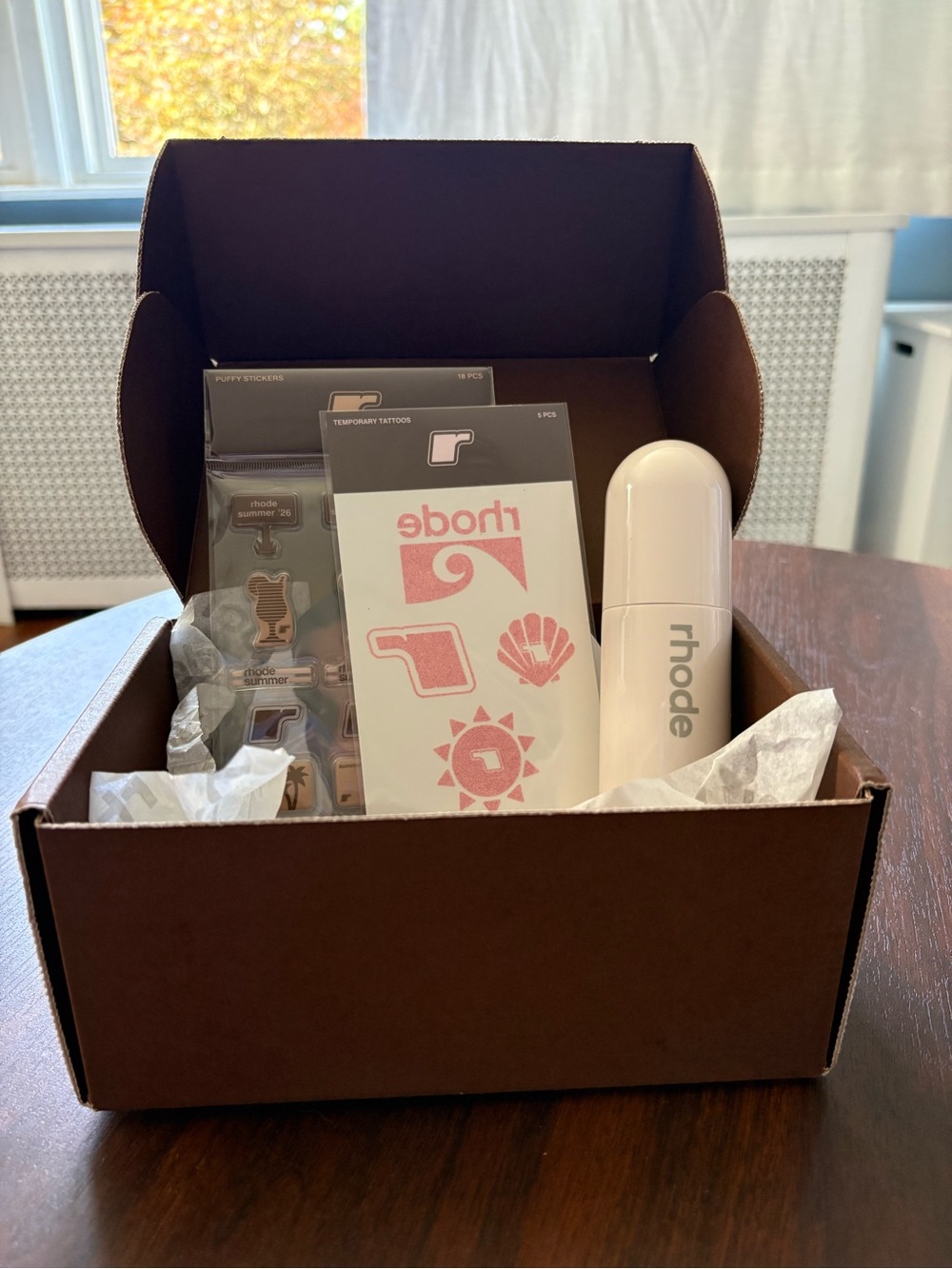 RHODE SKIN Glazing Mist & Summer Collection Puffy Stickers and Temporary Tattoos